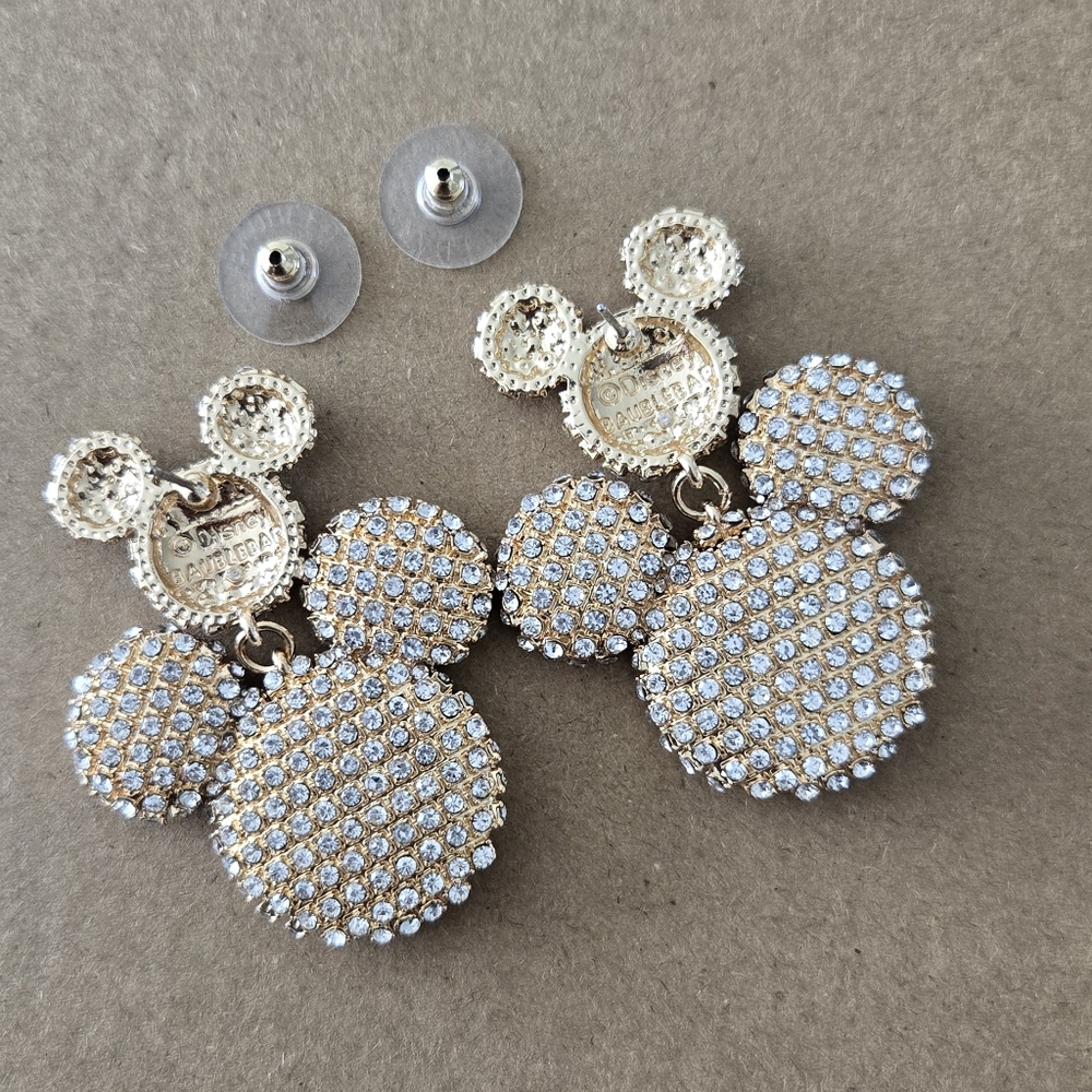 Mickey Mouse Pavé Statement Earrings - Picture 9 of 16